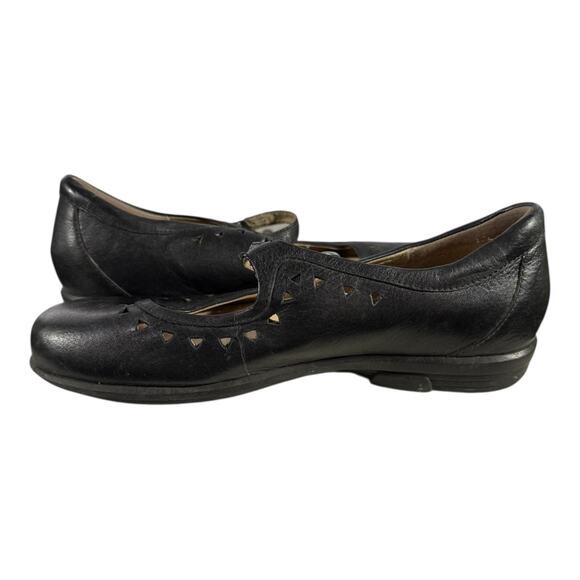 Aetrex Women’s Mary Jane Leather Comfort Flats Black X-Wide 8 W Strap Orthopedic - Picture 6 of 8